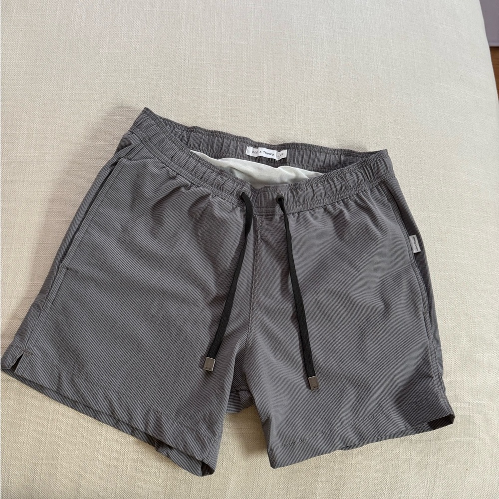 Theory Men's Gray Swim Trunks